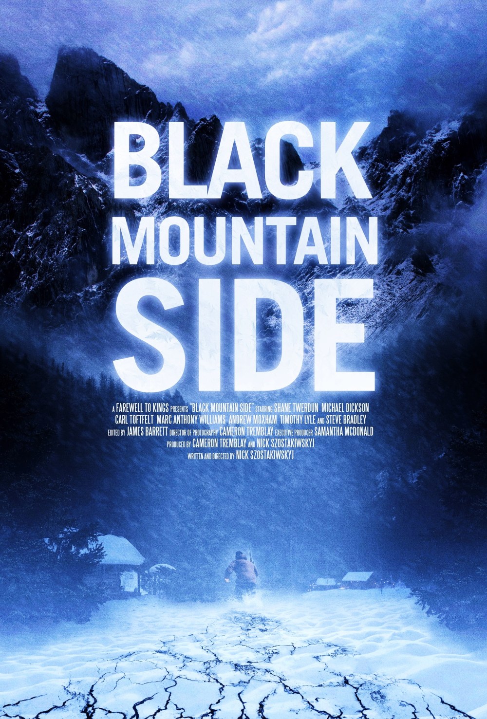 black mountain side